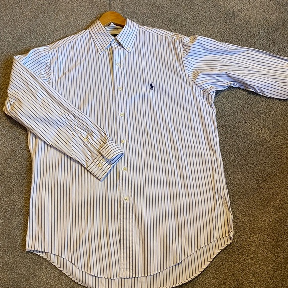 Men’s Ralph Lauren Yarmouth 100% cotton dress shirt. 32/33 Neck-15.5 - Picture 2 of 8